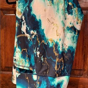 Old Navy Blue and White High-Rise Leggings